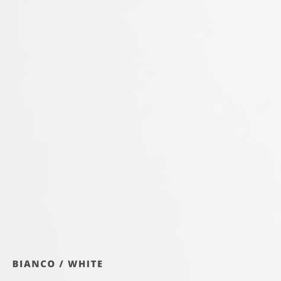 Wall or Ceiling Light in Aluminum, Metal, and White Glass Light - Luma Viadurini