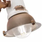 Applique adjustable ceramic and metal spotlight Kendra Ferroluce Viadurini