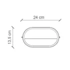 Horizontal Outdoor Wall Lamp in Ceramic Hand Painted Flowers - Brindisi Viadurini