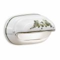 Horizontal Outdoor Wall Lamp in Hand Painted Ceramic Ivy - Brindisi