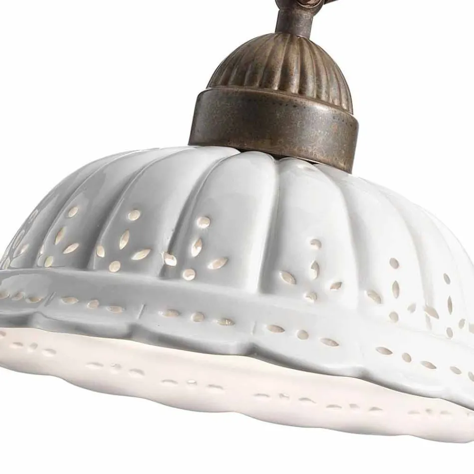 Applique art nouveau in Bassano Anita ceramic Il Fanale Viadurini