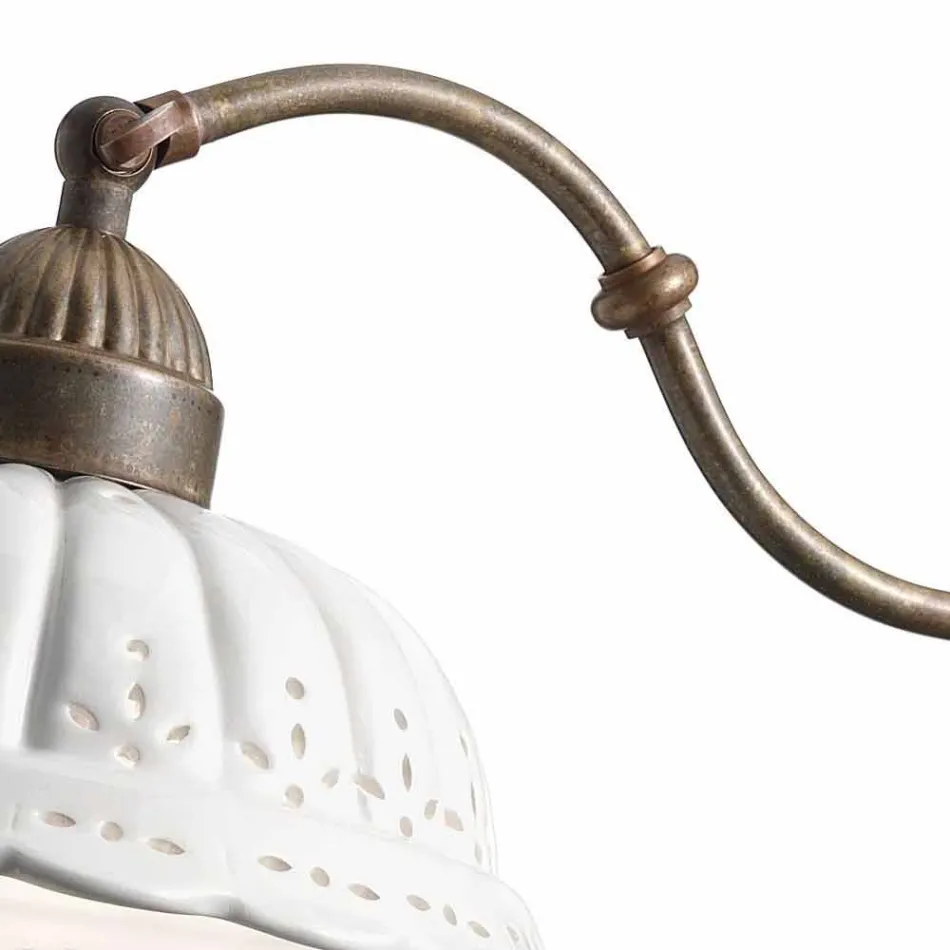 Applique art nouveau in Bassano Anita ceramic Il Fanale Viadurini