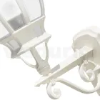 Vintage Style Outdoor Wall Light in White Aluminum Made in Italy - Dodo Viadurini