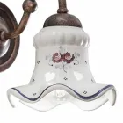 Vintage Iron and Ceramic Handcrafted Applique and Hand Decorated - Chieti Viadurini