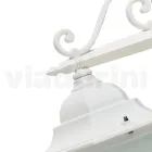 Vintage Outdoor Wall Lamp in White Aluminum Made in Italy - Terella Viadurini