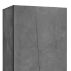 2-Door Wardrobe in Sustainable White or Slate Melamine Wood - Joris Viadurini