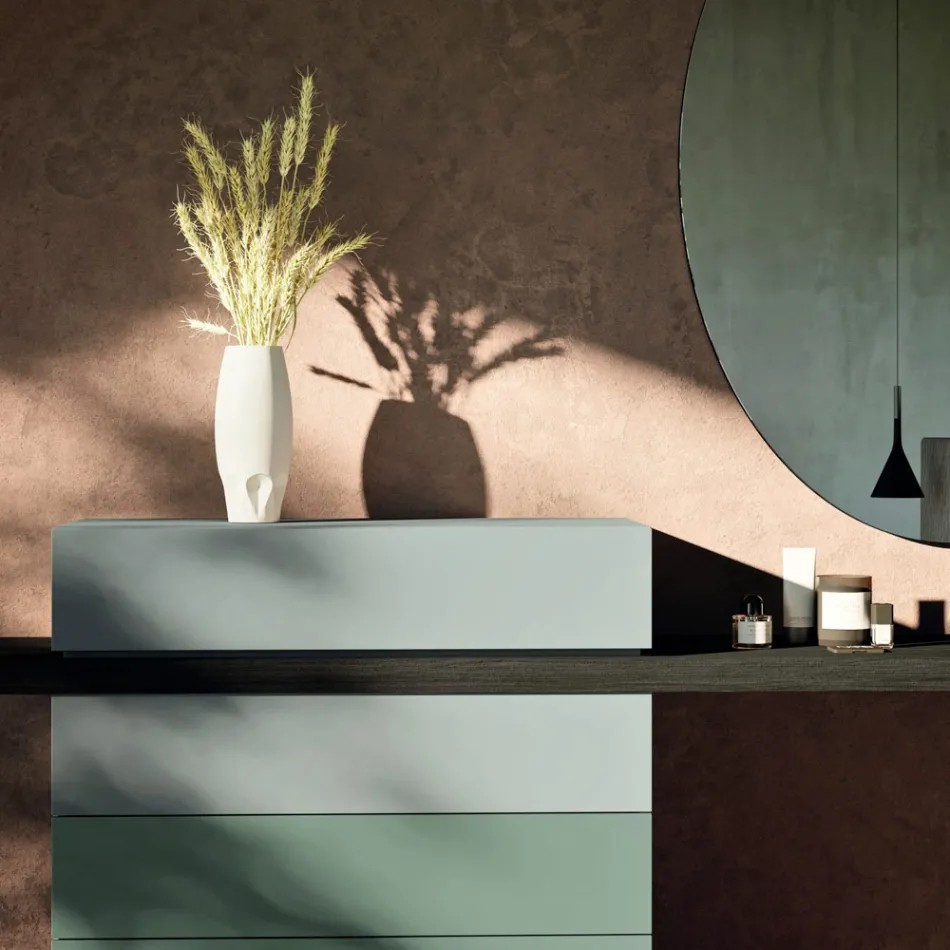 6-Element Bedroom Furniture Made in Italy - Ruby Viadurini