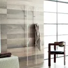 Modern Design Floor Coat Rack in White or Chrome Metal - Kottac Viadurini