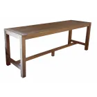 Outdoor Bar Counter 250x70 cm Made of Recycled Teak - View Viadurini