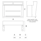 Luminous Bar Counter with Organizer Accessory and Bottle Holder - Report Viadurini