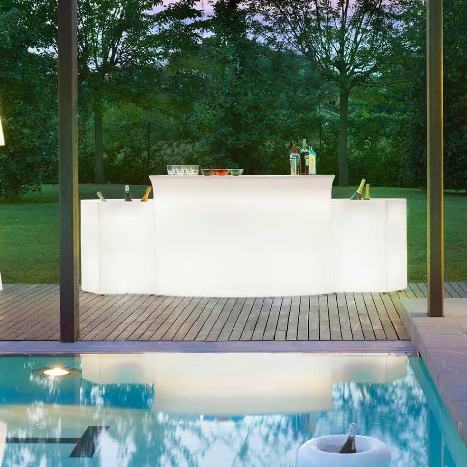 Bright bar counter Modern style Slide Break Bar made in Italy Viadurini