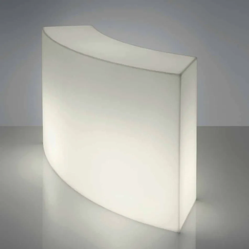 Modular bar counter Slide Snack Bright white bar made in Italy Viadurini