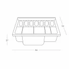 Modern style bar counter Slide Break Line bright made in Italy Viadurini