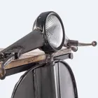 Bar Console in Mango Wood and Vespa in Steel of Modern Design - Shallot Viadurini