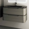 Arya modern design wall hung bathroom vanity 85x55x55cm, made of wood