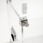 Design Trunk in Transparent Acrylic Crystal and Modern Steel - Dante Viadurini