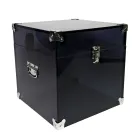 Trunk in Transparent or Smoked Acrylic Crystal and Modern Steel - Dante Viadurini