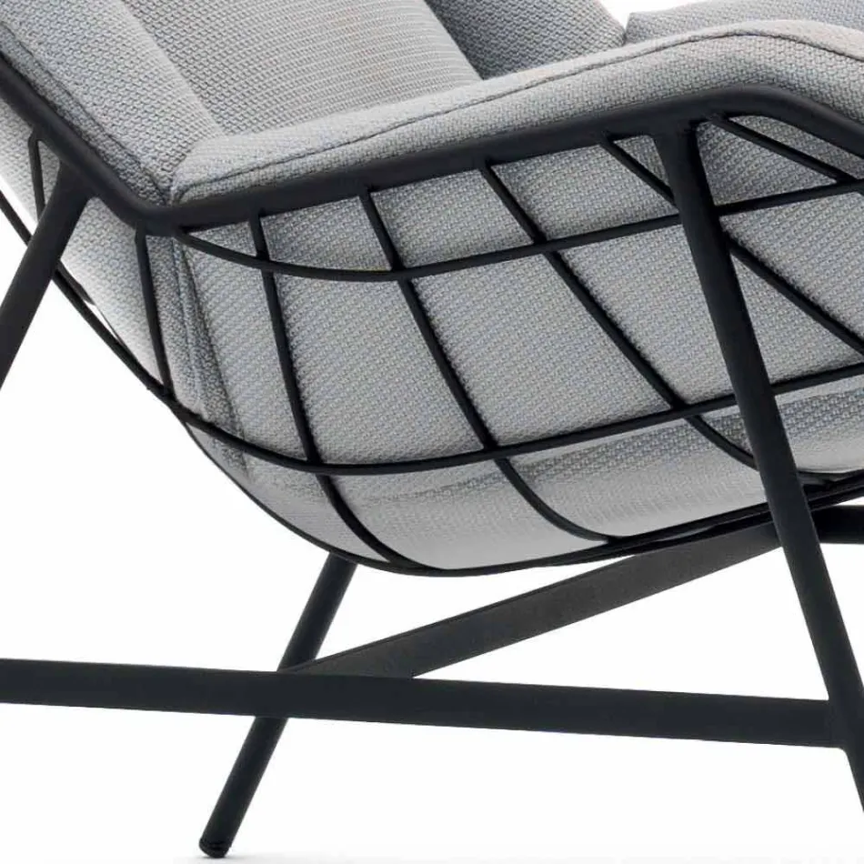 Bergere garden armchair Varaschin Summer Set of modern design Viadurini