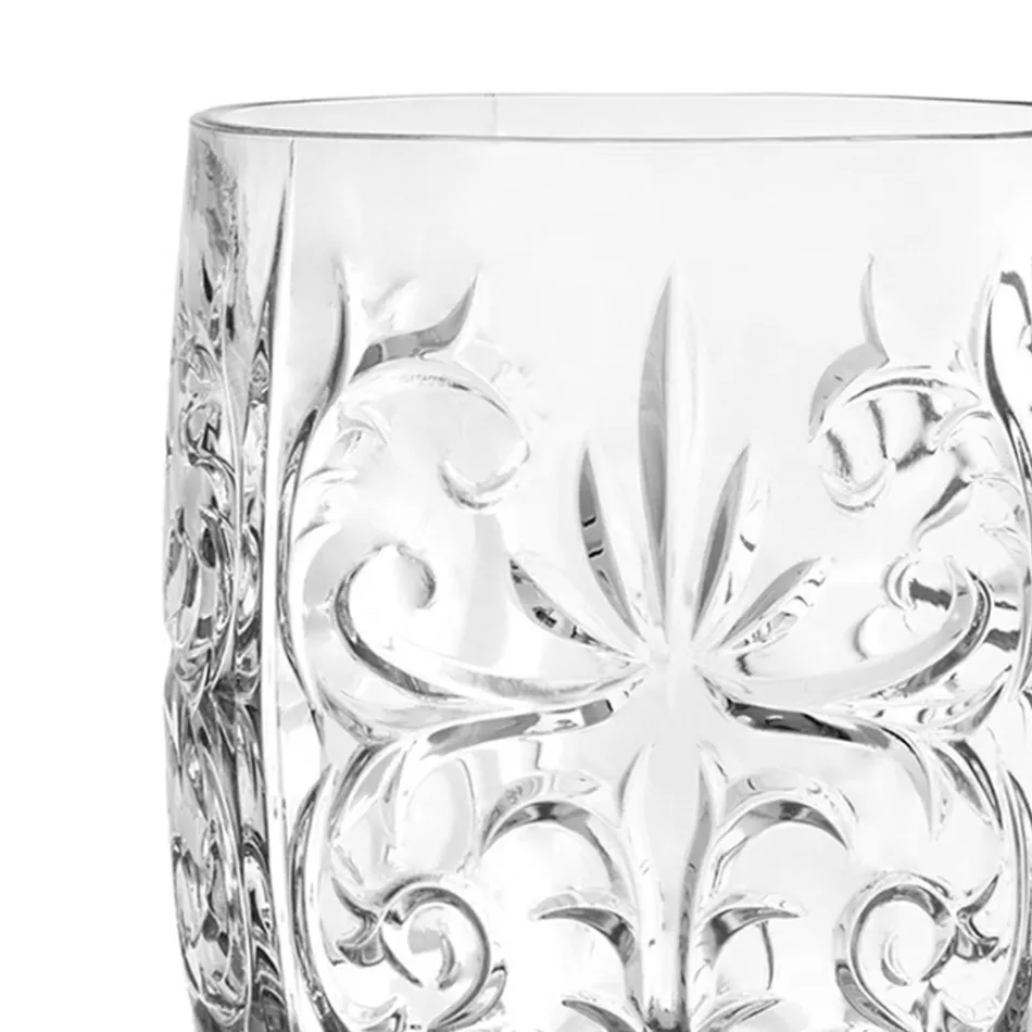 Glass Cup for Moscow Mule in Decorated Eco Crystal 8 Pcs - Destino Viadurini