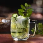 Glass Cup for Moscow Mule in Decorated Eco Crystal 8 Pcs - Destino Viadurini