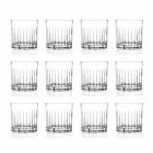 Lowball Tumbler Basso Old Fashioned Glasses for Cockatil 12 Pieces - Senzatempo Viadurini