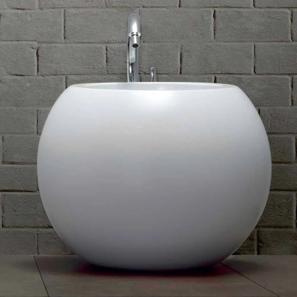 Ball-Shaped Bidet in Fanna Colored Ceramic Viadurini