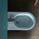 Modern design ceramic bidet 57x37cm Sun, made in Italy Viadurini