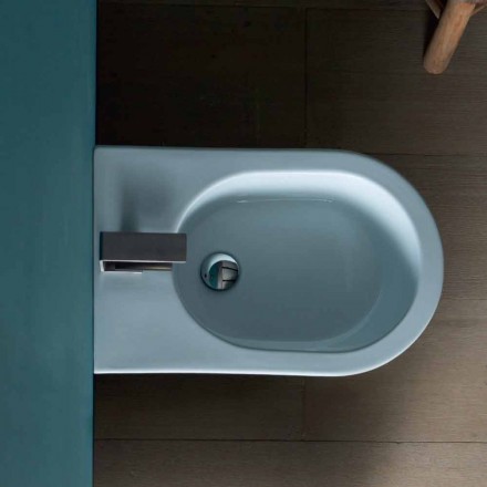 Modern design ceramic bidet 57x37cm Sun, made in Italy Viadurini