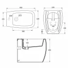 White ceramic bidet with modern design Gais, made in Italy Viadurini