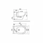 Classic Single-Hole Bidet in White Ceramic Made in Italy - Marwa Viadurini