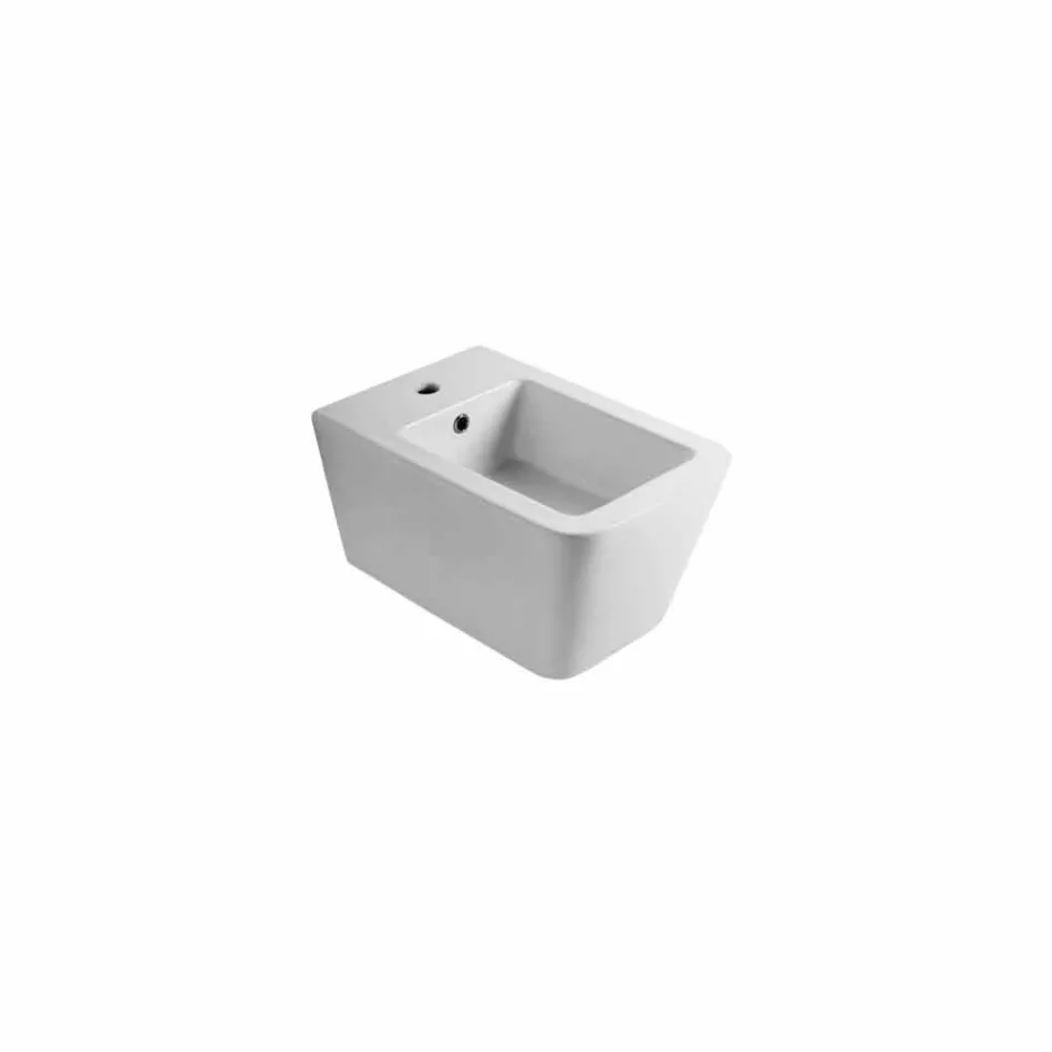 Design suspended ceramic bidet Sun Square 55x35cm, made in Italy Viadurini