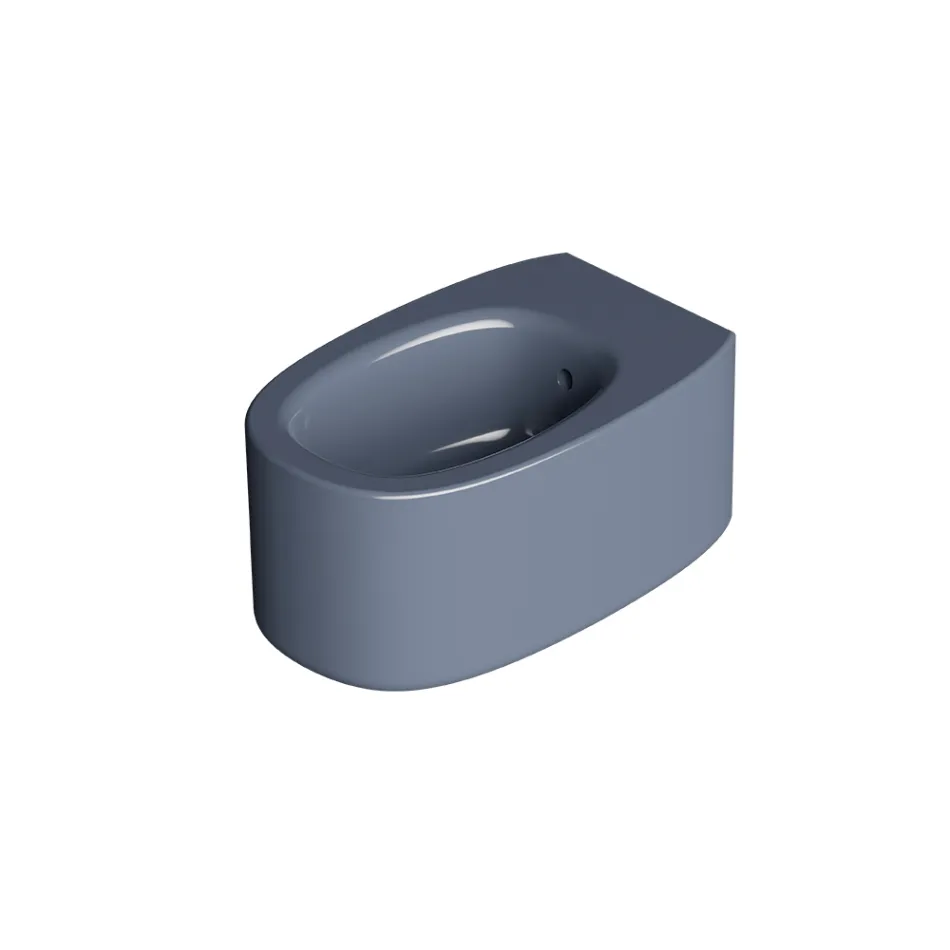 Wall-Hung Ceramic Bidet in Various Colors Made in Italy - Girl Viadurini