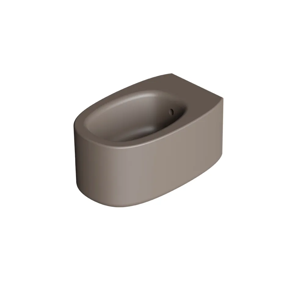 Wall-Hung Ceramic Bidet in Various Colors Made in Italy - Girl Viadurini