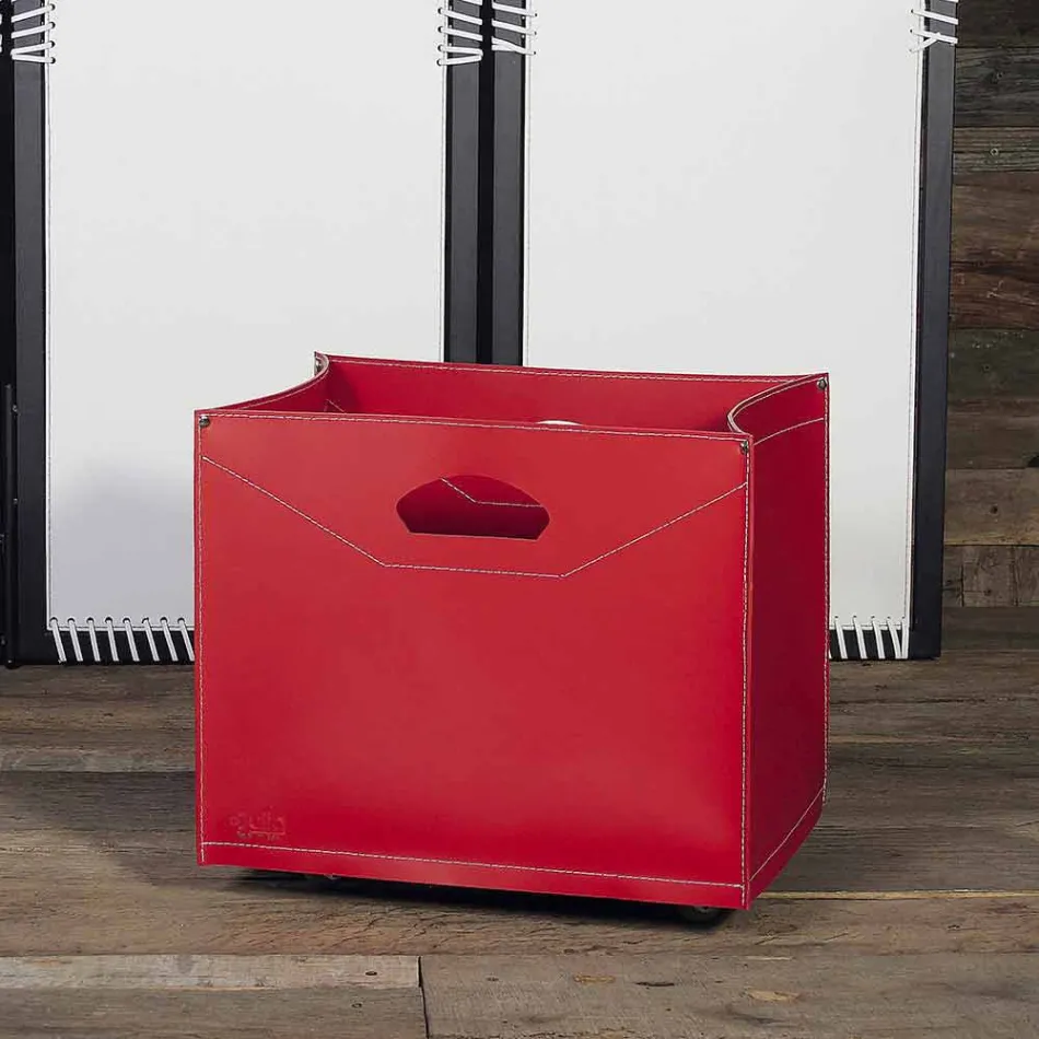 Wood bag in 100% Made in Italy Innovo leather Viadurini