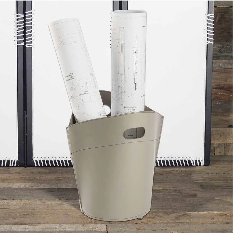 Log holder bag in Spinoza leather 100% Made in Italy Viadurini