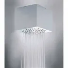 Bossini Cube shower head coated steel to a modern jet Viadurini