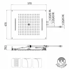 Bossini Dream shower head with three individual and modern jets Viadurini