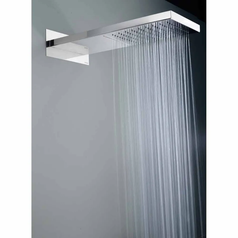 Bossini Manhattan shower head in stainless steel with two jets Viadurini