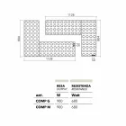 Brick hydraulic design alloy radiator made in Italy by Scirocco H Viadurini