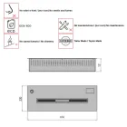 Electronical bioethanol burner 3,6 Kw Aron 60 Viadurini