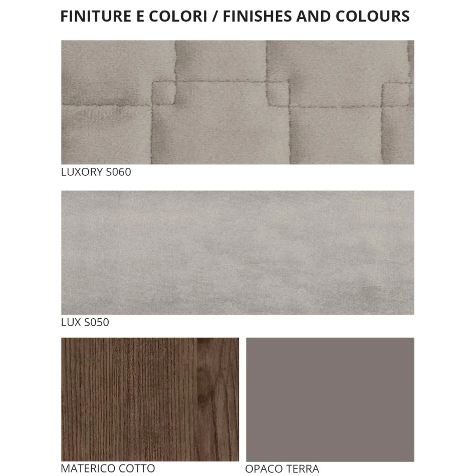 Bedroom with 4 Modern Design Elements Made in Italy - Electric Viadurini