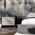 Modern Style 4-Element Bedroom Made in Italy - Calimero Viadurini