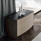 Modern Style 4-Element Bedroom Made in Italy - Calimero Viadurini