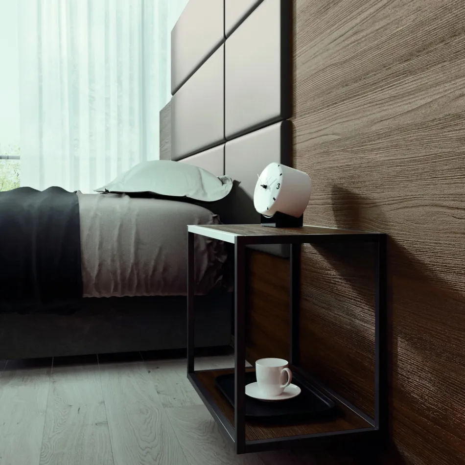 Double Bedroom with 5 Luxury Made in Italy Elements - Emerald Viadurini