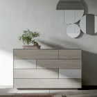 Modern Bedroom with 4 Elements in Modern Style Made in Italy - Lusinda Viadurini
