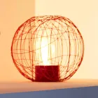 Fireplace Bioethanol table / ground steel shaped like a sphere Henry Viadurini