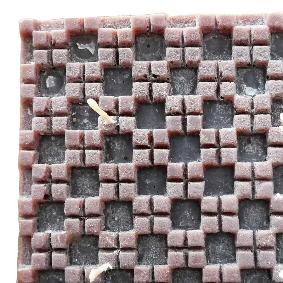 Cinnamon Scented Wax Candle with 4 Wicks Made in Italy - Yuma Viadurini