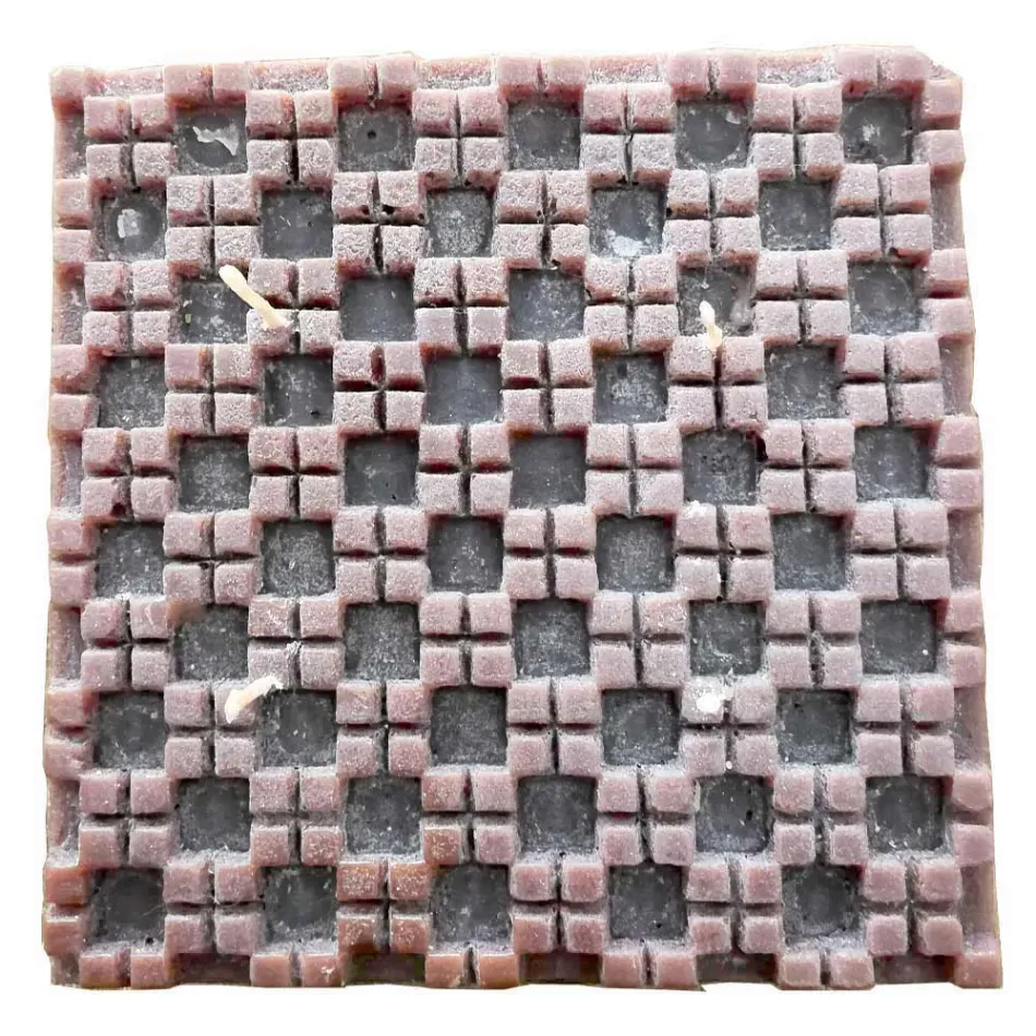 Cinnamon Scented Wax Candle with 4 Wicks Made in Italy - Yuma Viadurini