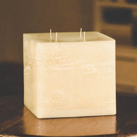 Handcrafted Modern Wax Square Candle Made in Italy - Mondeo Viadurini
