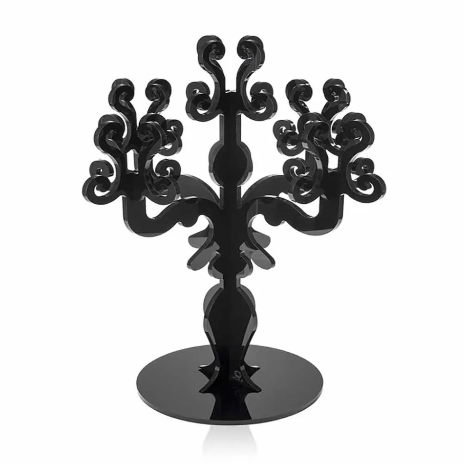 Classic medium design candelabra, 5 arms in Aragon plexiglass Viadurini